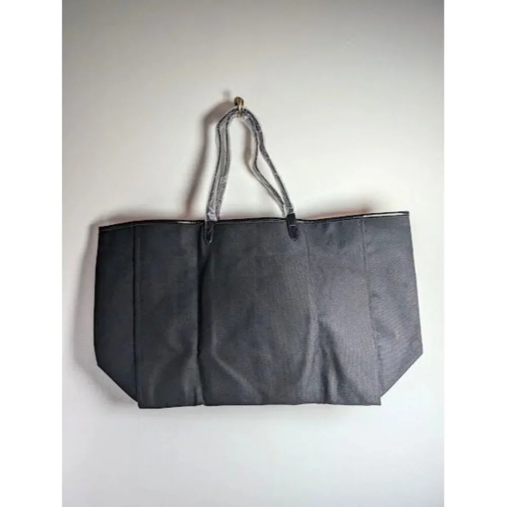2 Set‎ Victoria's Secret Make Up & Tote Bag Log Stripe Sequin Glam Weekender NEW